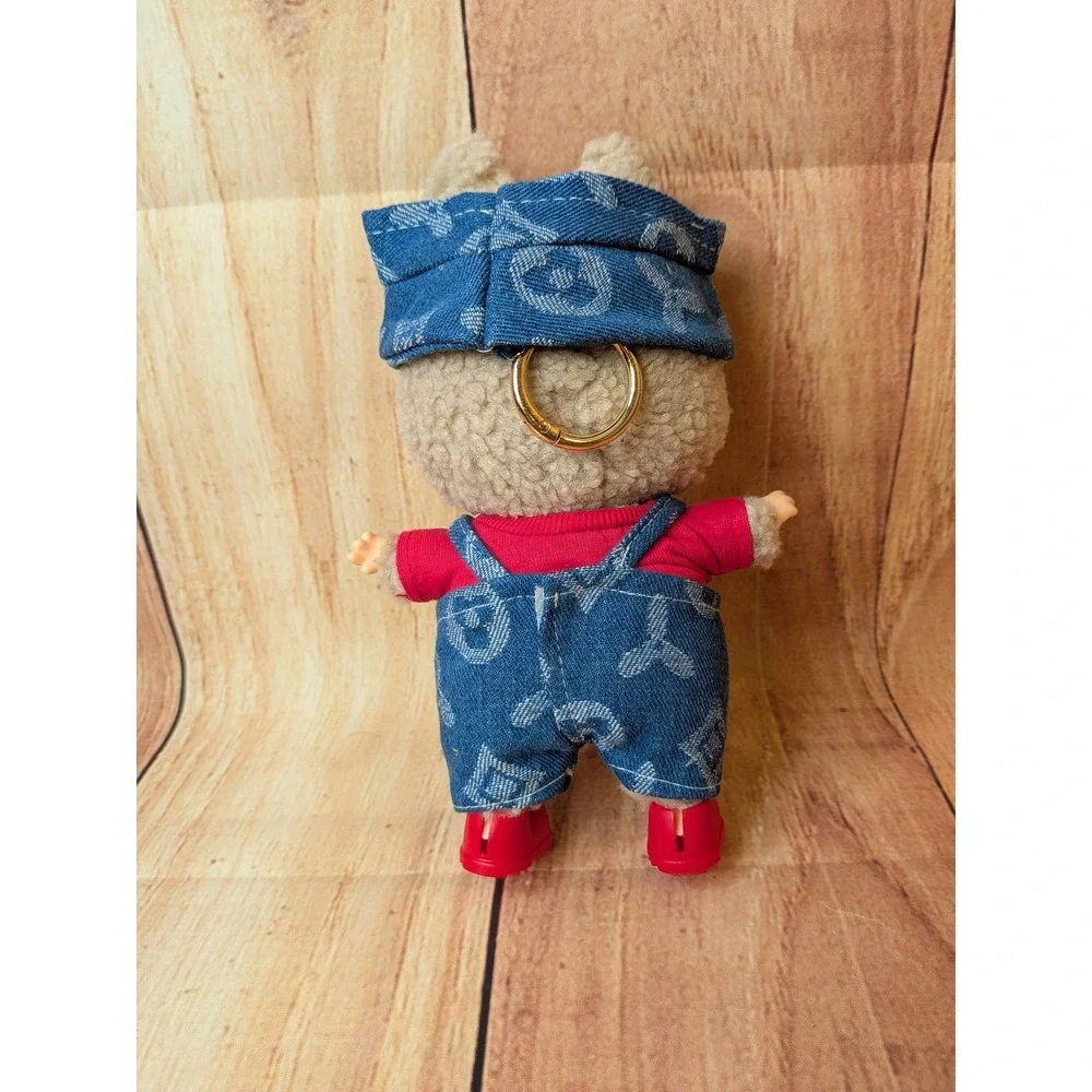 Clothes for Labubu - Jean Romper, Hat, Shoes 3 Piece Outfit DOLL NOT‎ INCLUDED